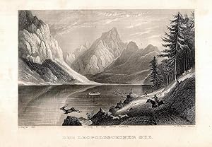 Bild des Verkufers fr Der Leopoldsteiner See. Stahlstich-Ansicht von Payne nach Mayer. zum Verkauf von Antiquariat Dennis R. Plummer