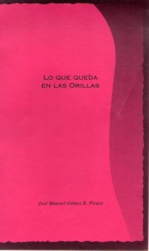 Imagen del vendedor de Lo que queda en las orillas. 20 poemas . a la venta por Librera Astarloa