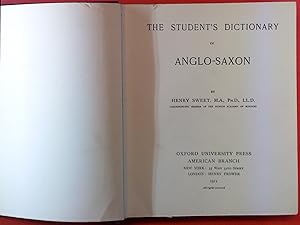 Seller image for The Students Dictionary of Anglo-Saxon for sale by biblion2