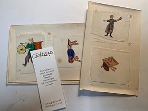 Album containing 12 Chinese watercolour drawings of punishment and torture.