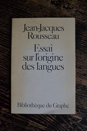 Image du vendeur pour Essai sur l'origine des langues mis en vente par Un livre en poche