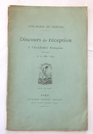 Discours de réception à l'Académie française prononcé le 30 mai 1895.