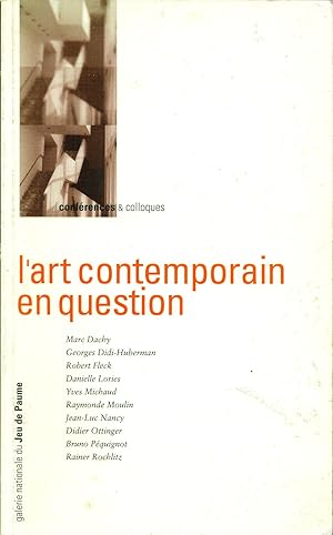 Imagen del vendedor de L'art contemporain en question a la venta por Studio Bibliografico Marini