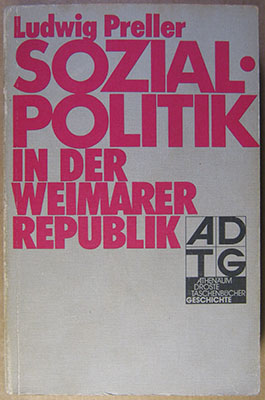 Seller image for Sozialpolitik in der Weimarer Republik. for sale by Rotes Antiquariat