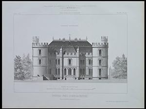 CHATEAU PRES D'ODESSA - 1863 - GRAVURE ARCHITECTURE, RUPRICH-ROBERT, MANOUK BEY