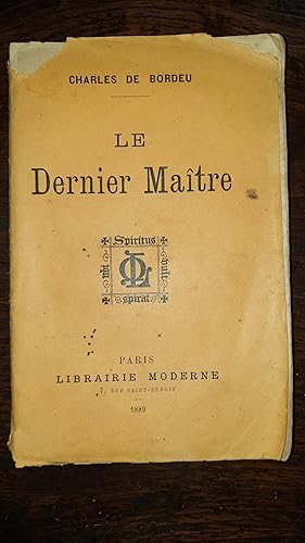Seller image for Le dernier Matre (1889) for sale by AHA BOOKS