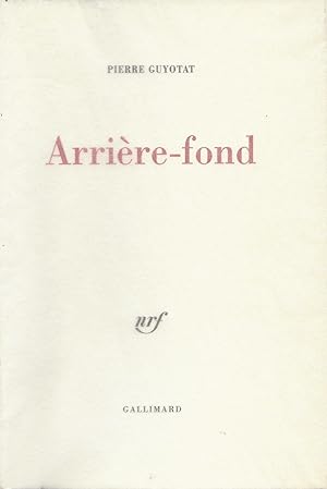 Bild des Verkufers fr Arrire-fond. zum Verkauf von Librairie Les Autodidactes - Aichelbaum
