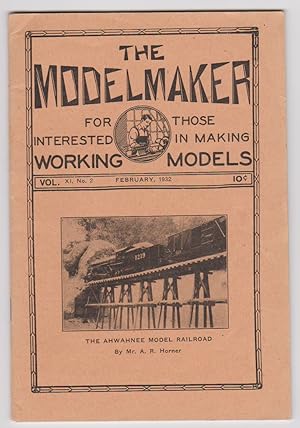 Imagen del vendedor de The Modelmaker: for Those Interested in Making Working Models Volume IX, Number 2, February 1932 a la venta por Courtney McElvogue Crafts& Vintage Finds