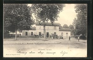 Ansichtskarte Charmes, La Gare, Bahnhof