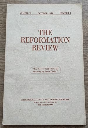 The Reformation Review: Vol 2, No 1: October 1954