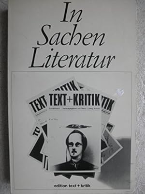 Seller image for In Sachen Literatur : [25 Jahre Text u. Kritik ; e. Ausw.]. [zsgest. von Christa Jordan] / Text + Kritik / Sonderband ; 1988 for sale by Antiquariat Buchhandel Daniel Viertel