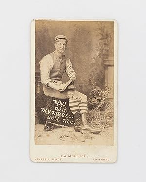 Seller image for Why did my master sell me?' [the caption on a studio portrait with attitude] for sale by Michael Treloar Booksellers ANZAAB/ILAB