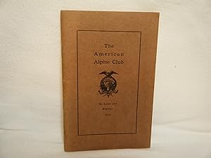 Image du vendeur pour By-Laws and Register of the American Alpine Club 1914 mis en vente par curtis paul books, inc.