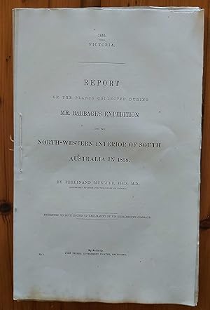REPORT ON THE PLANTS COLLECTED DURING MR. BABBAGE'S EXPEDITION Into the North-Western Interior of...