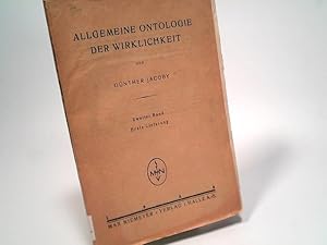 Image du vendeur pour Allgemeine Ontologie der Wirklichkeit. Bd 1- mis en vente par Antiquariat Bookfarm