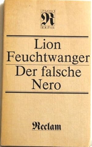 Bild des Verkufers fr Der falsche Nero Roman zum Verkauf von Peter-Sodann-Bibliothek eG