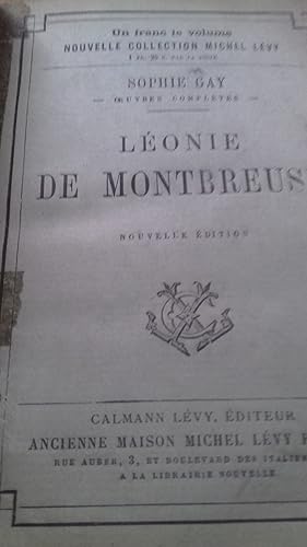 Image du vendeur pour lonie de montbreuse mis en vente par MBLIVRES