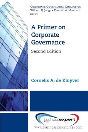 Seller image for A Primer on Corporate Governance (Corporate Governance Collection) [Soft Cover ] for sale by booksXpress