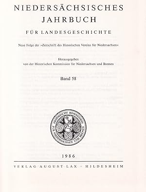 Niedersächsisches Jahrbuch für Landesgeschichte Band 58