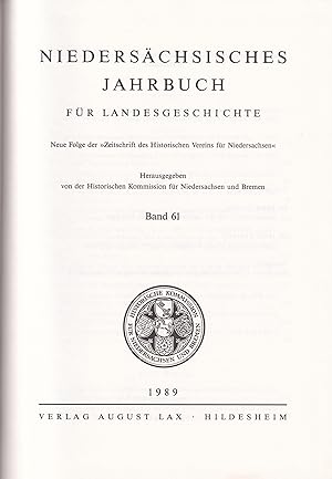 Niedersächsisches Jahrbuch für Landesgeschichte Band 61