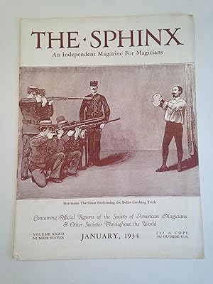 THE SPHINX An Independent Magazine For Magazines Volume XXXII Number 11 January 1934