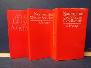 Bild des Verkufers fr 3 Titel: Die hfische Gesellschaft (Ges. Werke Bd. 2); Was ist Soziologie? (Ges. Werke Bd. 5); Etablierte und Auenseiter zum Verkauf von Eugen Kpper