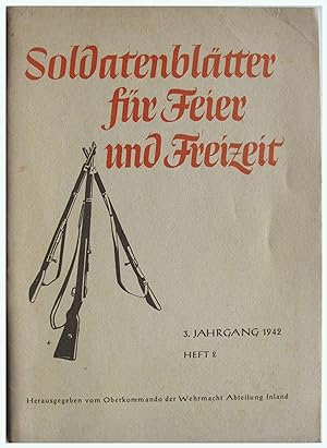Seller image for Soldatenblatter fur Feier und Freizeit for sale by Entelechy Books