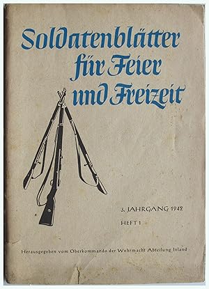 Seller image for Soldatenblatter fur Feier und Freizeit for sale by Entelechy Books