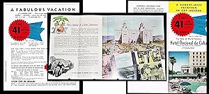 Pre Revolution Cuba Hotel Brochure Historic Hotel National de Cuba Havana