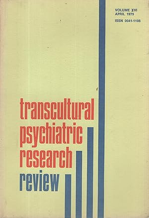 Image du vendeur pour Transcultural Psychiatric Research Review - Volume XVI mis en vente par PRISCA