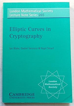 Seller image for Elliptic Curves in Cryptography - London Mathematical Society Lecture Note Series 265 for sale by Transformer