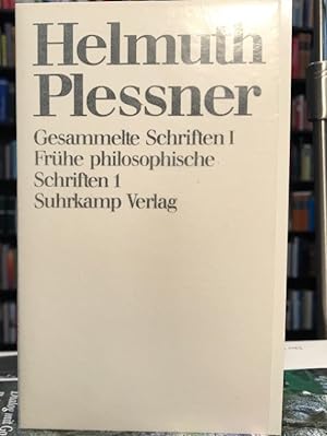Imagen del vendedor de Frhe philosophische Schriften 1. (Gesammelte Schriften I) a la venta por Antiquariat Thomas Nonnenmacher