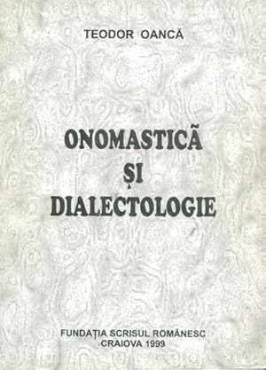 Onomastica si dialectologie