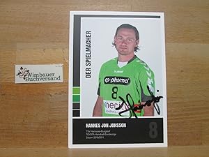 Imagen del vendedor de Original Autogramm Hannes Jon Jonsson Hannover-Burgdorf Handball /// Autogramm Autograph signiert signed signee Saison 2010/2011 a la venta por Antiquariat im Kaiserviertel | Wimbauer Buchversand