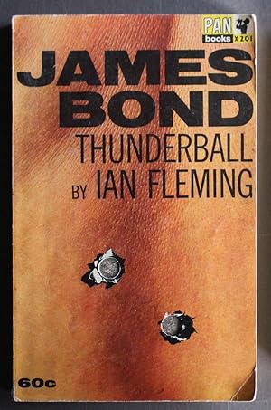 Bild des Verkufers fr Thunderball (James Bond) (PAN Books #201; 1964; London, UK; Raymond Hawkey PHOTO cover Design zum Verkauf von Comic World