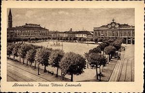 Bild des Verkufers fr Ansichtskarte / Postkarte Alessandria Piemonte, Piazza Vittorio Emanuele zum Verkauf von akpool GmbH