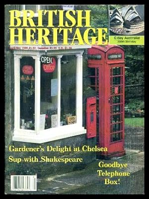 Immagine del venditore per BRITISH HERITAGE - Volume 9, number 3 - April May 1988 venduto da W. Fraser Sandercombe