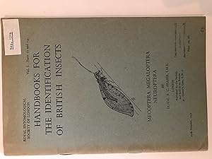Image du vendeur pour MECOPTERA MEGALOPTERA NEUROPTERA (Handbooks For The Identification of British Insects Vol I. Parts 12 and 13) mis en vente par Repton and Clover