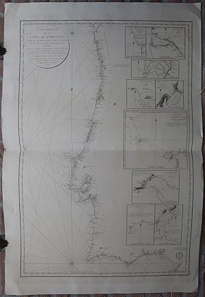 Antique map-SEA CHART-PORTUGAL-LISSABON-PORTO-VIGO-Depot de la Marine-1816