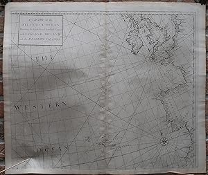 Antique map-SEA CHART-WEST EUROPE-AZORES-ENGLAND-FRANCE-Senex-Knapton-1728