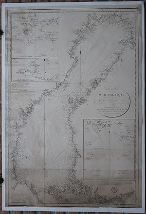 Antique map-BALTIC SEA-SWEDEN-NORWAY-BOTHNIA-Depot de la Marine-1815