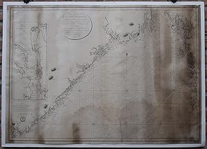Antique map-COAST-NORWAY-KRISTIANSAN-FREDRIKSTAD-Depot de la Marine-1812