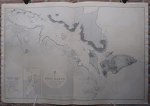Antique map-SEA CHART-MENORCA-BALEARES-MAHON-Office Admirality-1891