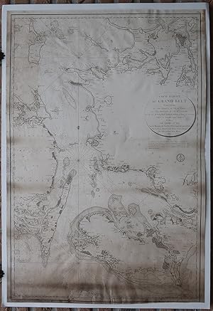 Antique map-COAST-DENMARK-SAMSO-ROSKILDE-NYBORG-Depot de la Marine-1815