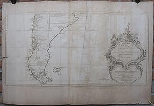 3 Antique maps-MAP-SOUTH AMERICA-THREE SHEETS-D'Anville-Delahaye-1748