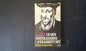 Immagine del venditore per Ce que Nostradamus a vraiment dit venduto da Librairie de la Garenne