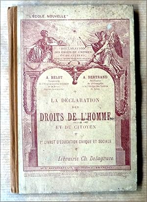 Image du vendeur pour La Dclaration des Droits de L'Homme et du Citoyen. 1er livret d'ducation civique et sociale. mis en vente par librairie sciardet