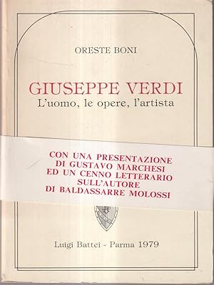 Bild des Verkufers fr Giuseppe Verdi l'uomo, le opere, l'artista zum Verkauf von Librodifaccia