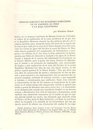 Seller image for HERNAN CORTES Y SUS INTERESES MARITIMOS EN EL PACIFICO. EL PERU Y LA BAJA CALIFORNIA (EXTRAIDO ORIGINAL DEL AO 1971 ESTUDIO COMPLETO TEXTO INTEGRO) for sale by Libreria 7 Soles