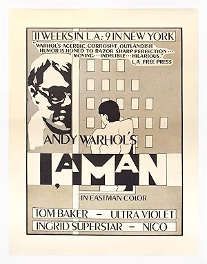 Bild des Verkufers fr I, a Man (Original poster for the 1967 film) zum Verkauf von Royal Books, Inc., ABAA